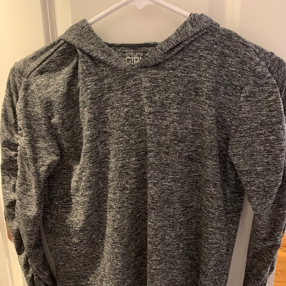 Athleta Girls Heathered Grey Hoodie